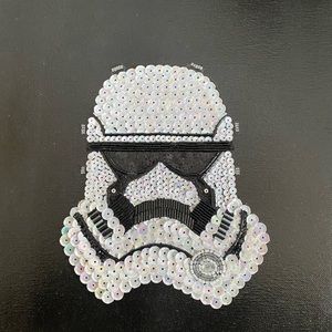 Handmade Beaded Stormtrooper Portrait